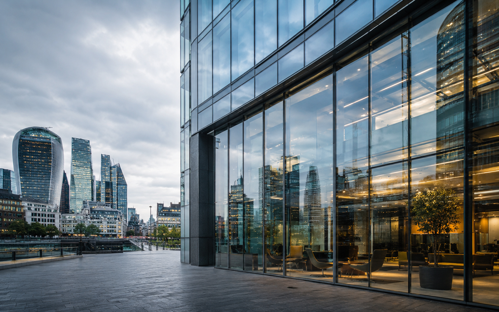 Commercial window film installation in London